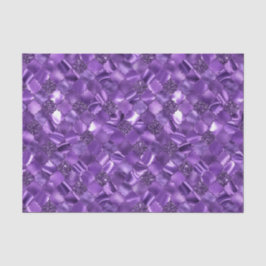 Papel De Seda Padrão de Quatrefoil Marroquino Roxo Escuro