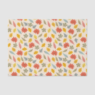 Papel De Seda Padrão de queda de folhas colorida
