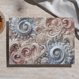 Papel De Seda Padrão de rendas de Pastel de gradiente elegante