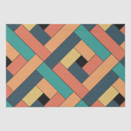 Papel De Seda Padrão de Retângulo (ver2) com Detalhe Personaliza