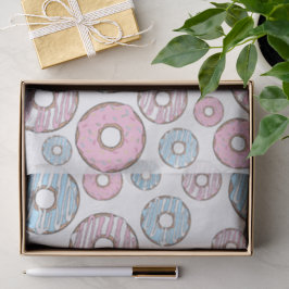 Papel De Seda Padrão De Rosquinhas, Rosquinhas Rosa, Rosquinhas 