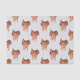Papel De Seda Padrão de selas ocidentais