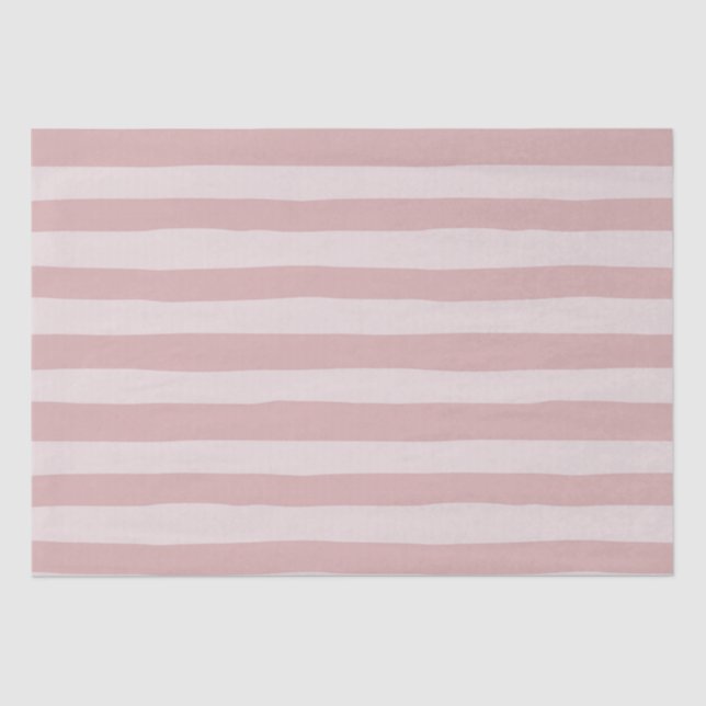 Papel De Seda Padrão de Stripe Rosa Dois Bons tons de Rosa (Frente )
