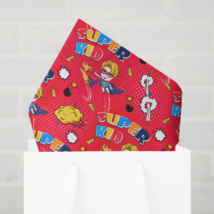 Papel De Seda padrão de super-herói de martelo giro