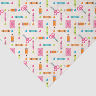 Papel De Seda Padrão de Suprimentos de Volta às Aulas do Ano Pas