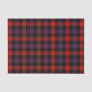 Papel De Seda Padrão de Tartan da família Brown