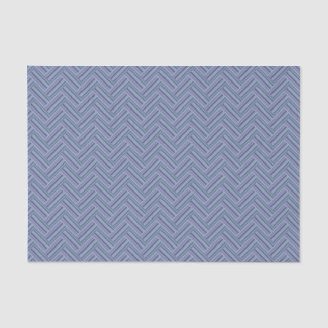 Papel De Seda Padrão de tecelagem dupla de cinzas azuis (Frente )