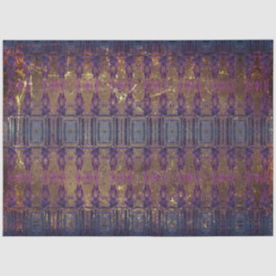 Papel De Seda Padrão de Textura Azul Roxo Marrom Antigo Vintage