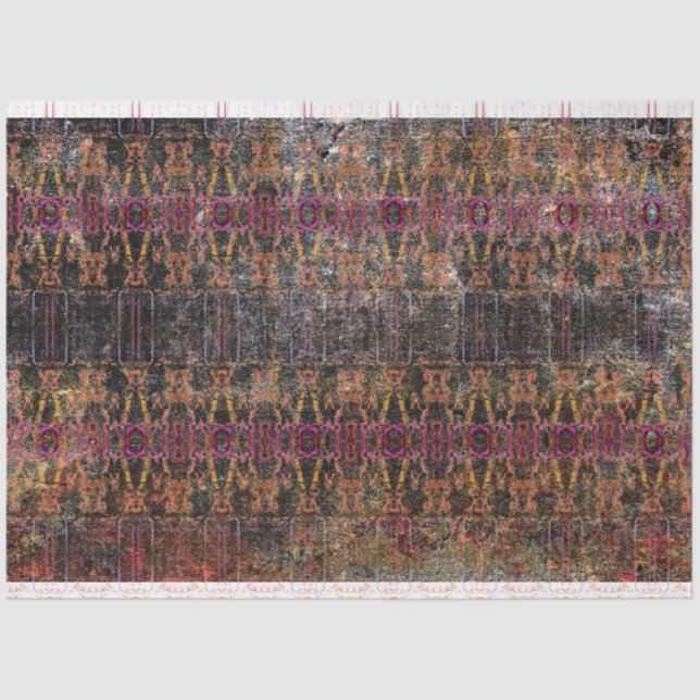 Papel De Seda Padrão de textura roxa do negro ocidental (Frente )