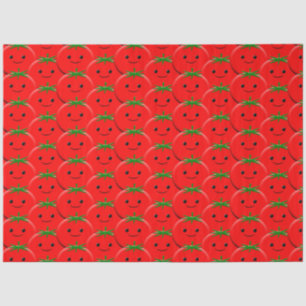 Papel De Seda Padrão de tomate vermelho