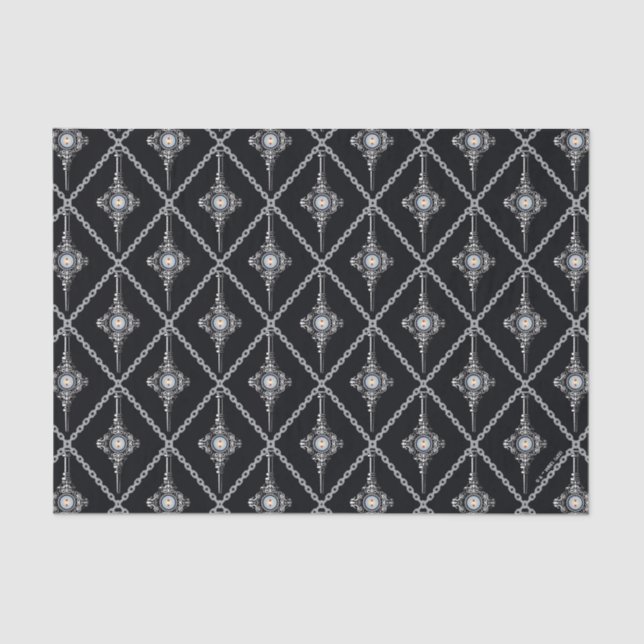 Papel De Seda Padrão de Trote de Sangue (Frente )