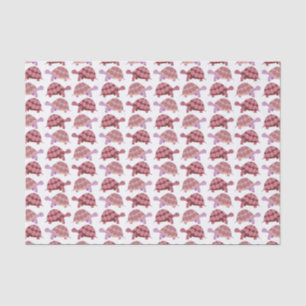 Papel De Seda Padrão de Turista de Cartoon Bonito Burgundy