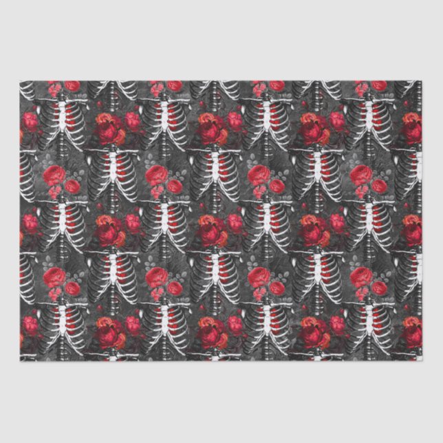 Papel De Seda Padrão de Vampiro (Frente )