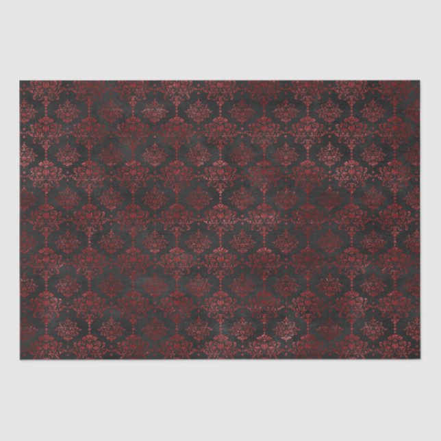 Papel De Seda Padrão de Vampiro (Frente )