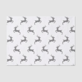 Papel De Seda Padrão De Veado Na Exposição Da Textura Da Cinza F