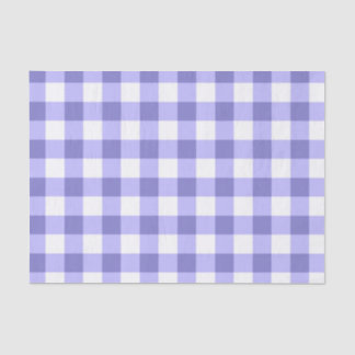 Papel De Seda Padrão De Verificação De Gingham Roxo E Branco
