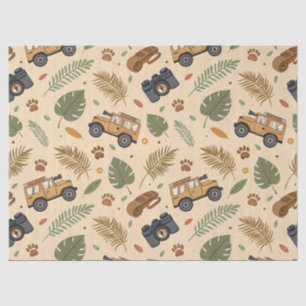 Papel De Seda Padrão de Viagem de Estrada Vintage (3)