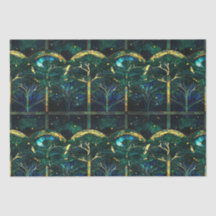 Padrão de Vidro Estreitado da Árvore Celestial Ver