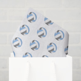 Papel De Seda padrão de voleibol de tamanho miúdo azul claro cin