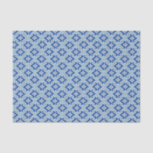 Papel De Seda Padrão de wallpaper Art Deco, Cinzas / Cinzas e az