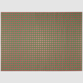 Papel De Seda Padrão de Xadrez de Natal