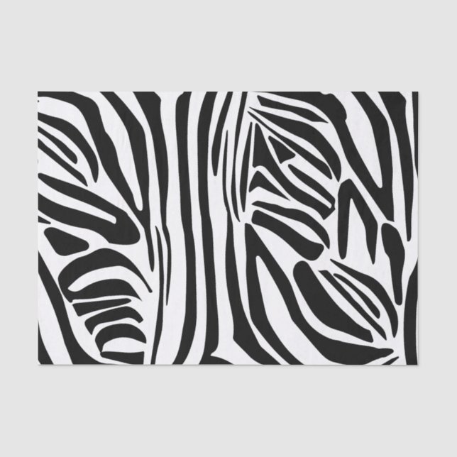 Papel De Seda Padrão de zebra (Frente )