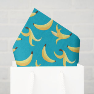 Papel De Seda Padrão divertido de festa com piadas de banana - c