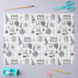 Papel De Seda Padrão do Cientista de Química de Ciência