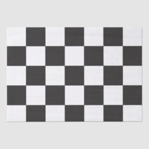 Papel De Seda Padrão do Conselho verificado, preto e branco, clá