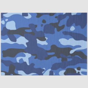Papel De Seda Padrão do Exército Azul Camo de Camuflagem