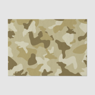 Papel De Seda Padrão do exército de camuflagem de areia amarel