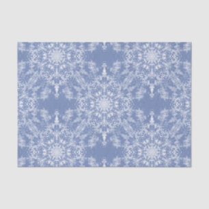 Papel De Seda Padrão do Floco de Neve Fractal abstrato Lacy em A