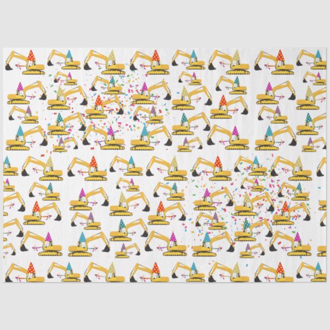 Papel De Seda Padrão do Partido do Caminhão de Construção da Esc (Frente )