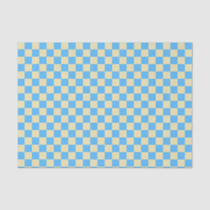 Papel De Seda Padrão do quadro de verificação estético retro