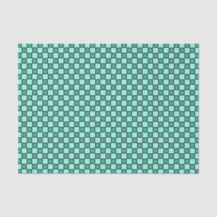 Papel De Seda Padrão do quadro de verificação preto lacrimogêneo