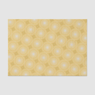 Papel De Seda Padrão dos círculos amarelos