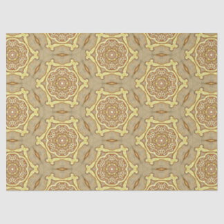 Papel De Seda Padrão Dourado