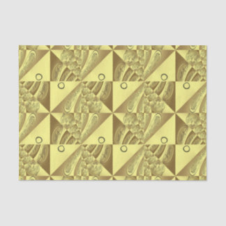 Papel De Seda Padrão Dourado