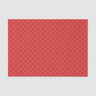 Papel De Seda Padrão Elegante de Escalas Vermelhas Japonesas