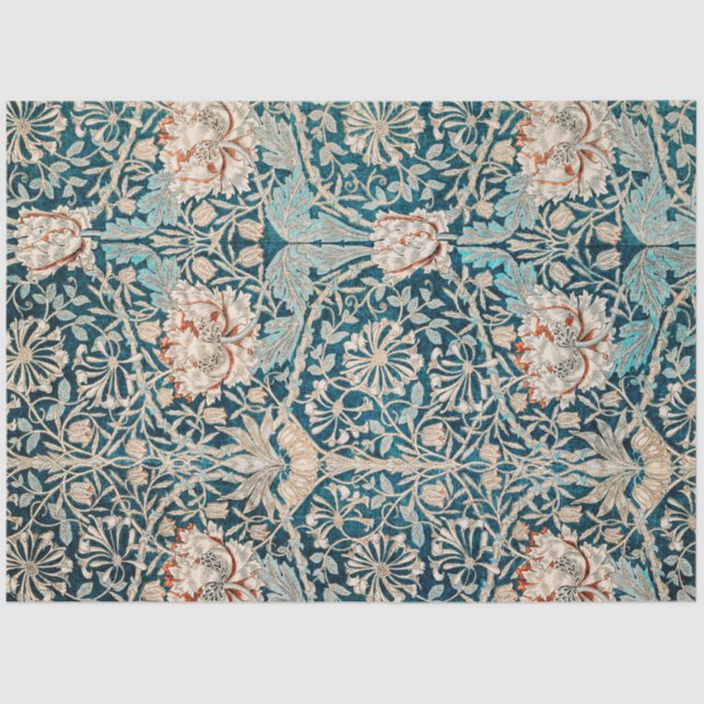 Papel De Seda Padrão Famoso de William Morris's Honeysuckle (187 (Frente )