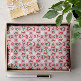 Papel De Seda Padrão festivo de Natal