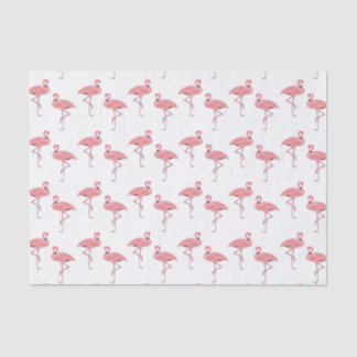 Papel De Seda Padrão Flamingo Rosa Clássico