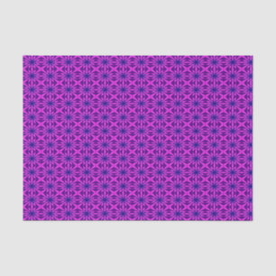 Papel De Seda Padrão Floral De Abstrato Rosa E Roxo