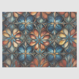 Papel De Seda Padrão Floral de Cores Suaves decoupage