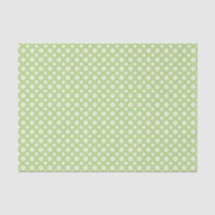 Papel De Seda Padrão Floral de Daisies Verdes