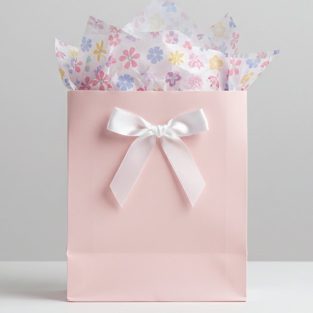 Papel De Seda Padrão Floral de Flores Selvagens Whimsical (Criador carregado)