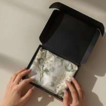 Padrão Floral de Hortênsia Branca Suave