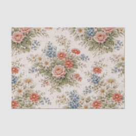 Papel De Seda Padrão Floral Heritage Jardim com Rubor