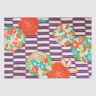 Papel De Seda Padrão Floral Japonês
