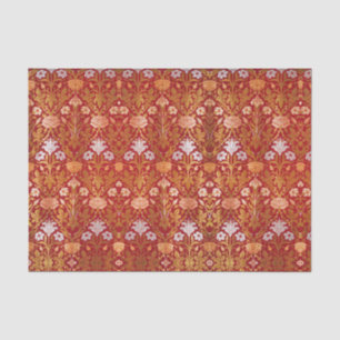 Papel De Seda Padrão Floral Rosa & Lírio Vintage William Morris